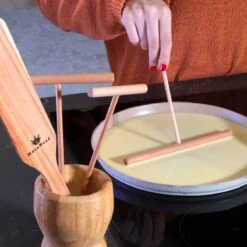Crêpière - Spatule à Crêpes - 4 Pièces En Bois (18", 13", 9" Spatule Et Spatule En Bois De 30 Cm De Long) Tailles Pratiques Pour Tous Les Amateurs De Crêpes - Crêpière 100% Naturelle Et De Haute Qualité -Cuisine Fournitures Magasin 1200x1200 2706