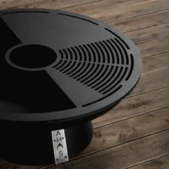 Ahos 850 Barbecue Cheminée Brasero - Anneau De Grill - Y Compris Plancha, Grille De Grille Et Support De Pot - Diamètre 80 Cm - Acier -Cuisine Fournitures Magasin 1200x1200 278