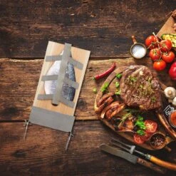 Relaxdays Smoker Board Bbq Saumon - Lot De 4 - Planche Finlandaise - Bois De Cèdre - Planche De Saumon - Nature -Cuisine Fournitures Magasin 1200x1200 2790