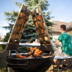 Relaxdays Smoke Board Set De 2 Pièces - Support En Acier Inoxydable - Bois De Cèdre - Planche à Saumon - Barbecue -Cuisine Fournitures Magasin 1200x1200 2800