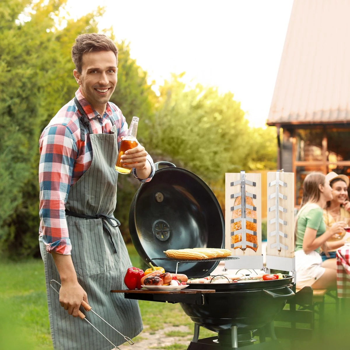 Relaxdays Smoker Board Bbq Saumon - Lot De 2 - Bbq Board - Bois De Cèdre - Réglable - XXL 6 Relaxdays Smoker Board Bbq Saumon - Lot De 2 - Bbq Board - Bois De Cèdre - Réglable - XXL – Image 6