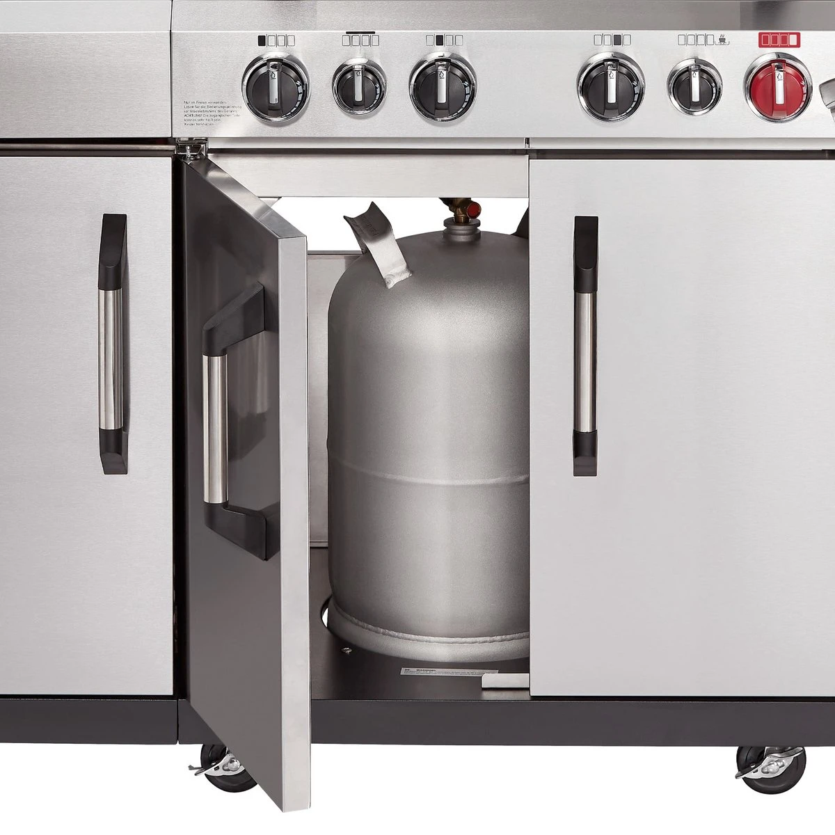 Barbecue à Gaz Enders Kansas II Pro 4 SIK Profi Turbo - 85 Kg - Dimensions 153 × 64 × 118 Cm - 4 Brûleurs Principaux + Brûleur Latéral + Brûleur Arrière 4 Barbecue à Gaz Enders Kansas II Pro 4 SIK Profi Turbo - 85 Kg - Dimensions 153 × 64 × 118 Cm - 4 Brûleurs Principaux + Brûleur Latéral + Brûleur Arrière – Image 4