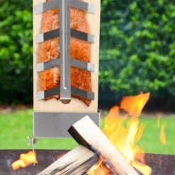 Relaxdays Planche à Fumer Bbq Saumon - Planche Finlandaise - Lot De 2 - Bois De Hêtre - H 55 Cm - Planche à Saumon -Cuisine Fournitures Magasin 1200x1200 2824