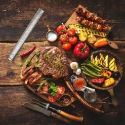 Relaxdays Tige De Fumage Acier Inoxydable - 30 Cm - Fumoir - Accessoire Barbecue - Fumoir Bbq -Cuisine Fournitures Magasin 1200x1200 2832