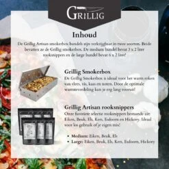 Whimsical - Artisan Large - Smokerbox - 6 Types De Copeaux De Fumée - Bois De Fumée Pour Fumer à Chaud - Chêne - Hêtre - Aulne - Cerisier - Esdoorn - Hickory - 12 Litres -Cuisine Fournitures Magasin 1200x1200 2877