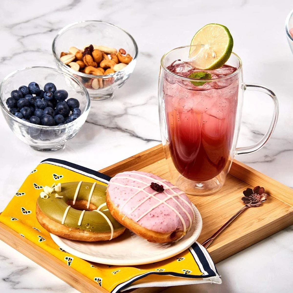 Ensemble De Tasses à Café à Double Paroi Verres Isothermes En Verre Transparent Avec Anses Pour Boissons Chaudes Ou Froides, Par Ex. Café, Latte, Mochiatto, Thee - Set De 4, 500 Ml 2 Ensemble De Tasses à Café à Double Paroi Verres Isothermes En Verre Transparent Avec Anses Pour Boissons Chaudes Ou Froides, Par Ex. Café, Latte, Mochiatto, Thee - Set De 4, 500 Ml – Image 2