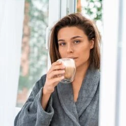 Verres à Verres à Thé De Luxe à Double Paroi - Verres à Cappuccino - Verre à Café à Double Paroi - Verre à Thé à Double Paroi Avec Cuillère - 300 ML - Set De 6 -Cuisine Fournitures Magasin 1200x1200 2968