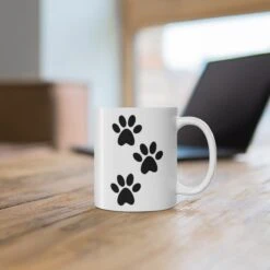 Tasse En Céramique à Imprimé De Paw De Chien, Style Unique Pour Les Amoureux Des Chiens, Tasses Pour Propriétaires De Chiens, Tasses En Céramique Conçues De Qualité, D015-021W, 11 Oz, -Cuisine Fournitures Magasin 1200x1200 2991