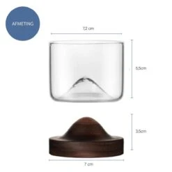 Verre à Whisky Aretica Sur Un Dessous De Verre En Bois - Verre à Whisky Avec Dessous De Verre - Marron - Coffret Cadeau - Emballage De Luxe -Cuisine Fournitures Magasin 1200x1200 3040