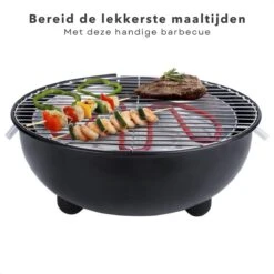 Barbecue Électrique Cheqo® - BBQ Électrique - Barbecue Électrique - Surface De Cuisson ø32cm - Wit Ou Zwart -Cuisine Fournitures Magasin 1200x1200 308