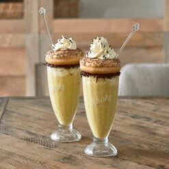 Riviera Maison Lot De 2 Verres à Milkshake - Shake It Up Glass & Stirrer - Transparent - Glas 300 ML - 2 Pièces - Coffret Cadeau -Cuisine Fournitures Magasin 1200x1200 3098