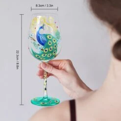 Nymphfable Peint à La Main Verre à Vin Coloré Paon Artisanat Peint Verres à Verres à Vin 15 Oz Cadeau Personnalisé Pour Meilleur Ami 9 Nymphfable Peint à La Main Verre à Vin Coloré Paon Artisanat Peint Verres à Verres à Vin 15 Oz Cadeau Personnalisé Pour Meilleur Ami -Cuisine Fournitures Magasin 1200x1200 3130