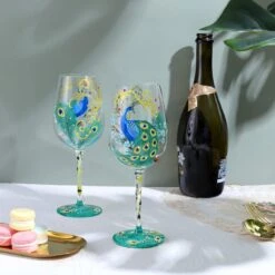 Nymphfable Peint à La Main Verre à Vin Coloré Paon Artisanat Peint Verres à Verres à Vin 15 Oz Cadeau Personnalisé Pour Meilleur Ami 13 Nymphfable Peint à La Main Verre à Vin Coloré Paon Artisanat Peint Verres à Verres à Vin 15 Oz Cadeau Personnalisé Pour Meilleur Ami -Cuisine Fournitures Magasin 1200x1200 3133