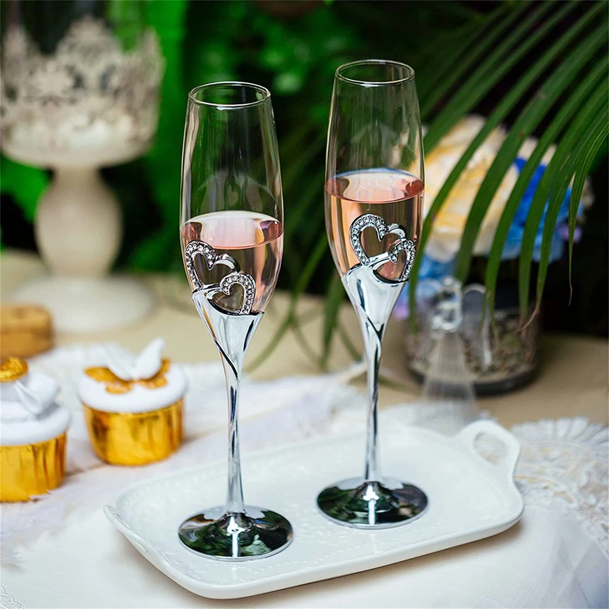 1 Ensemble (2 Pièces) Verres à Vin Créatifs De Haute Qualité Avec Base émail Coloré Cristal Diamant Incrusté En Forme De Coeur Amour Couple Mariage Ensemble De 2 Verres à Champagne Romantique Cadeau Décoration De La Maison 6 1 Ensemble (2 Pièces) Verres à Vin Créatifs De Haute Qualité Avec Base émail Coloré Cristal Diamant Incrusté En Forme De Coeur Amour Couple Mariage Ensemble De 2 Verres à Champagne Romantique Cadeau Décoration De La Maison – Image 6