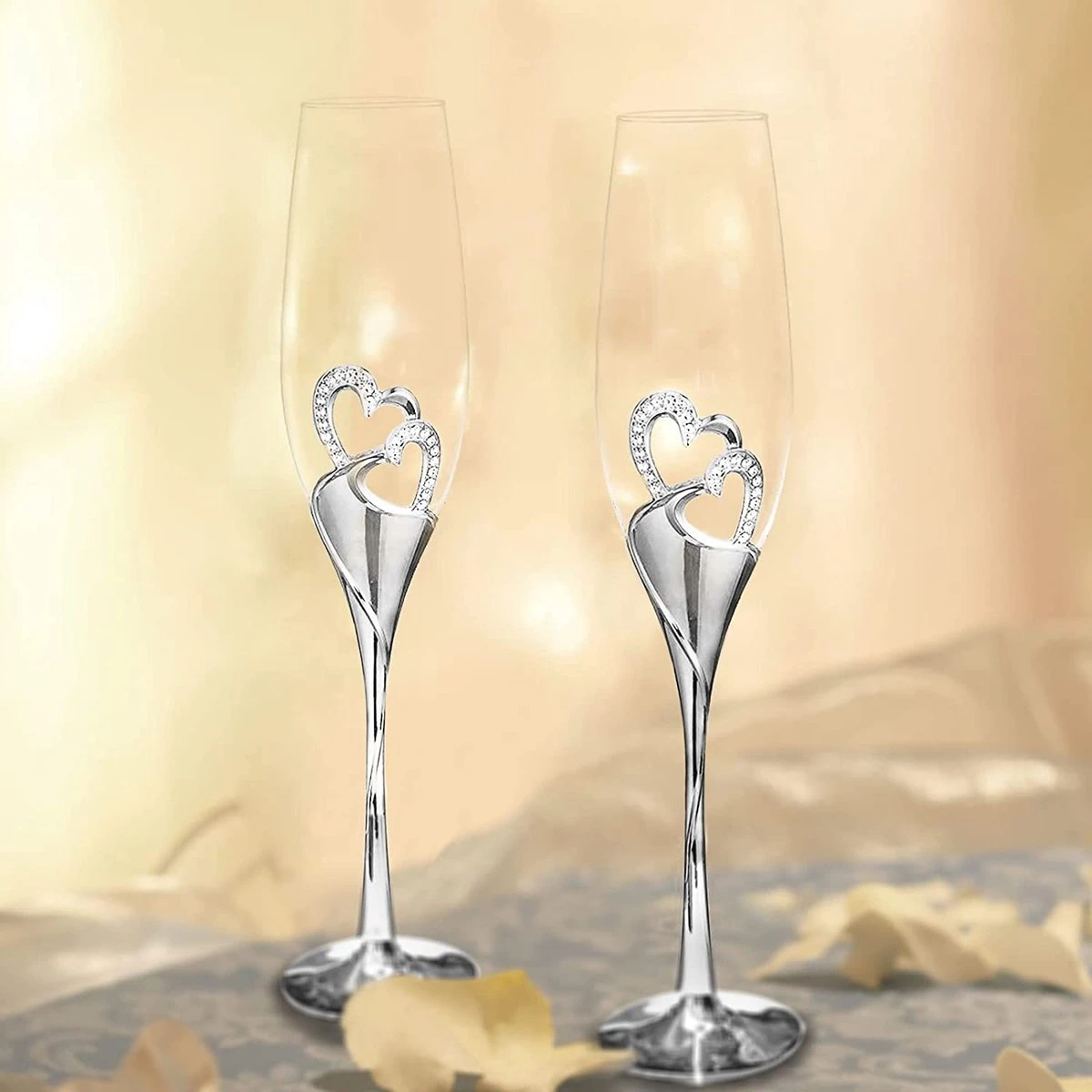 1 Ensemble (2 Pièces) Verres à Vin Créatifs De Haute Qualité Avec Base émail Coloré Cristal Diamant Incrusté En Forme De Coeur Amour Couple Mariage Ensemble De 2 Verres à Champagne Romantique Cadeau Décoration De La Maison 7 1 Ensemble (2 Pièces) Verres à Vin Créatifs De Haute Qualité Avec Base émail Coloré Cristal Diamant Incrusté En Forme De Coeur Amour Couple Mariage Ensemble De 2 Verres à Champagne Romantique Cadeau Décoration De La Maison – Image 7