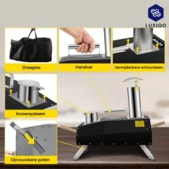 Four à Pizza Vevor® - Four à Pizza Professionnel - Cuisine D'extérieur - Pizza Gourmet - Barbecue - Acier Inoxydable - Jusqu'à 600°C - Avec Sac De Transport -Cuisine Fournitures Magasin 1200x1200 331