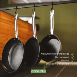 Ensemble De Poêles à Induction Jazz 3 Pièces En Acier Au Carbone Noir - Revêtement Antiadhésif Pré-assaisonné -Cuisine Fournitures Magasin 1200x1200 337