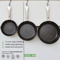 Ensemble De Poêles à Induction Jazz 3 Pièces En Acier Au Carbone Noir - Revêtement Antiadhésif Pré-assaisonné -Cuisine Fournitures Magasin 1200x1200 338