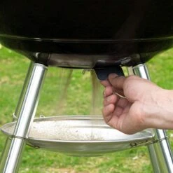 Barbecue AG Ø 46 Cm - Barbecues à Charbon - Barbecue Kogelbarbecue Incl. Thermomètre - Température Inoxydable - Barbecue Rond - Incl. Couvercle Et Roues - Barbecue Traditionnel - 7 Personnes - Grille De Ventilation Pour Régulation Oxygène - Zwart - -Cuisine Fournitures Magasin 1200x1200 35