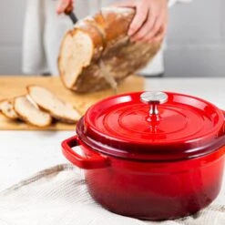 Cocotte Florina Professionnelle En Fonte émaillée Ø 24 Cm 3,5L Rouge Cerise - Tous Feux Pour Induction - Cocotte - Poids 5,3 Kg 21 Cocotte Florina Professionnelle En Fonte émaillée Ø 24 Cm 3,5L Rouge Cerise - Tous Feux Pour Induction - Cocotte - Poids 5,3 Kg -Cuisine Fournitures Magasin 1200x1200 369