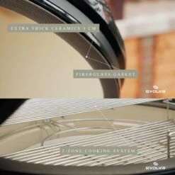 Evolve Advanced Solo - Barbecue Kamado 24" / 61 CM / XXL - Sans Base Ni Tables D'appoint - Accessoires Gratuits Inclus - Parois En Céramique - Forme D'oeuf - Chaleur Directe + Chaleur Indirecte - Ventilation Professionnelle - Thermomètre Intelligent 20 Evolve Advanced Solo - Barbecue Kamado 24" / 61 CM / XXL - Sans Base Ni Tables D'appoint - Accessoires Gratuits Inclus - Parois En Céramique - Forme D'oeuf - Chaleur Directe + Chaleur Indirecte - Ventilation Professionnelle - Thermomètre Intelligent -Cuisine Fournitures Magasin 1200x1200 38