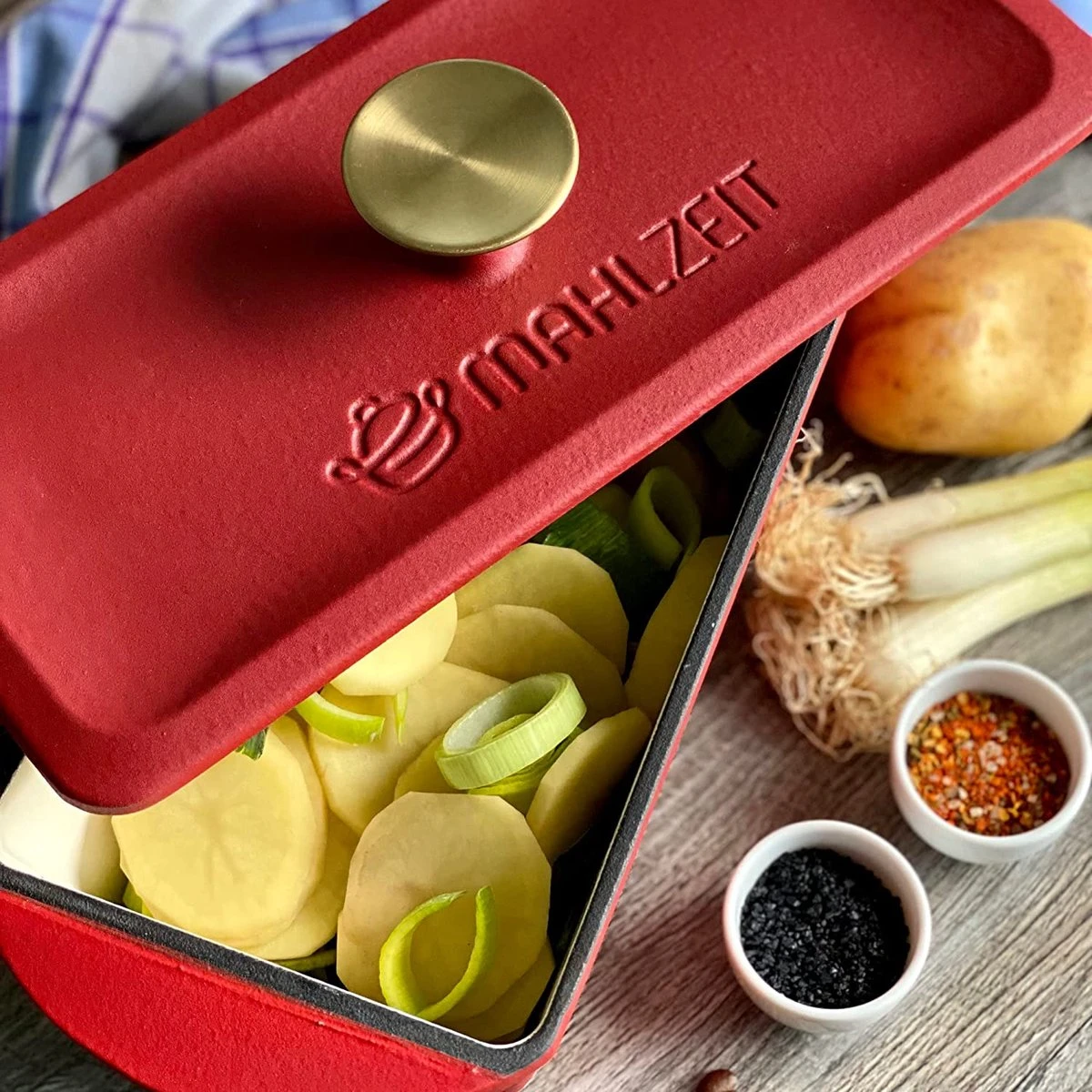 Mahlzeit Cocotte En Fonte Avec Couvercle émaillé, 3 Litres, Sunny Orange | Allant Au Four, Adapté à L'induction, Rôtissoire Double, Rôtissoire Canard Grande, Rôtissoire émaillée, Cocotte, Rôtissoire Oie 5 Mahlzeit Cocotte En Fonte Avec Couvercle émaillé, 3 Litres, Sunny Orange | Allant Au Four, Adapté à L'induction, Rôtissoire Double, Rôtissoire Canard Grande, Rôtissoire émaillée, Cocotte, Rôtissoire Oie – Image 5