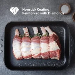 Royalty Line Cocotte - 6 Litres - Cocotte - 32 Cm - Cocotte Induction Pour Tous Feux - Sans Four - Avec Bouton Arôme Et Couvercle En Verres - Zwart -Cuisine Fournitures Magasin 1200x1200 386