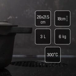 Poêle En Fonte Daumonet - Cocotte Rond - Ø 29 Cm - 5,4 Litres - Émail - Convient à Toutes Les Sources De Chaleur - Electrique - Gaz - Halogène - Induction - Céramique - Va Au Lave-vaisselle - Noir 20 Poêle En Fonte Daumonet - Cocotte Rond - Ø 29 Cm - 5,4 Litres - Émail - Convient à Toutes Les Sources De Chaleur - Electrique - Gaz - Halogène - Induction - Céramique - Va Au Lave-vaisselle - Noir -Cuisine Fournitures Magasin 1200x1200 397