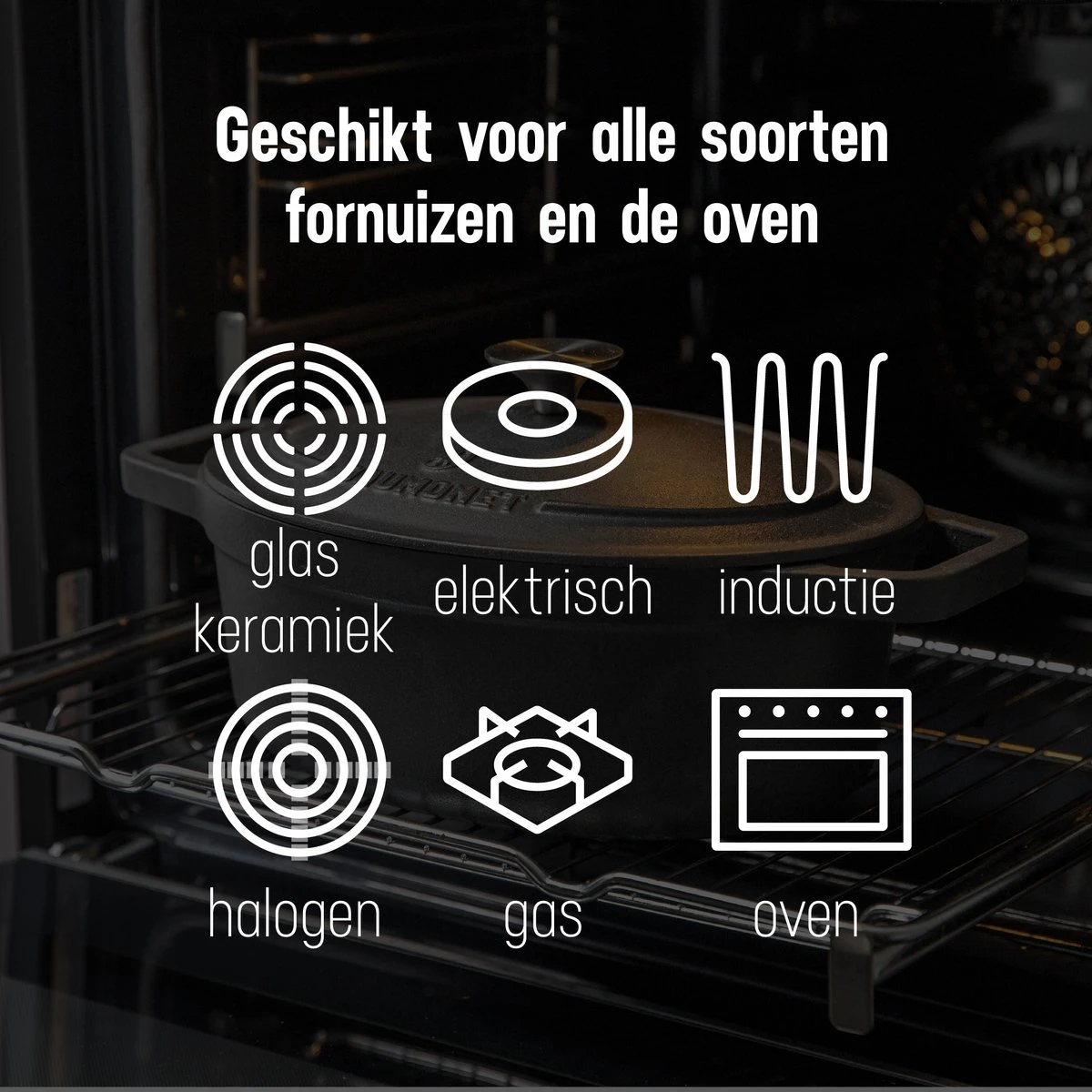 Poêle En Fonte Daumonet - Cocotte Rond - Ø 29 Cm - 5,4 Litres - Émail - Convient à Toutes Les Sources De Chaleur - Electrique - Gaz - Halogène - Induction - Céramique - Va Au Lave-vaisselle - Noir 11 Poêle En Fonte Daumonet - Cocotte Rond - Ø 29 Cm - 5,4 Litres - Émail - Convient à Toutes Les Sources De Chaleur - Electrique - Gaz - Halogène - Induction - Céramique - Va Au Lave-vaisselle - Noir – Image 11