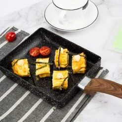 Pan à Frire Japonaise Tamagoyaki, Ustensiles De Cuisine Ménagers à Gaz/induction Poêle à Frire Poêle à Steak Avec Poignée Isolante