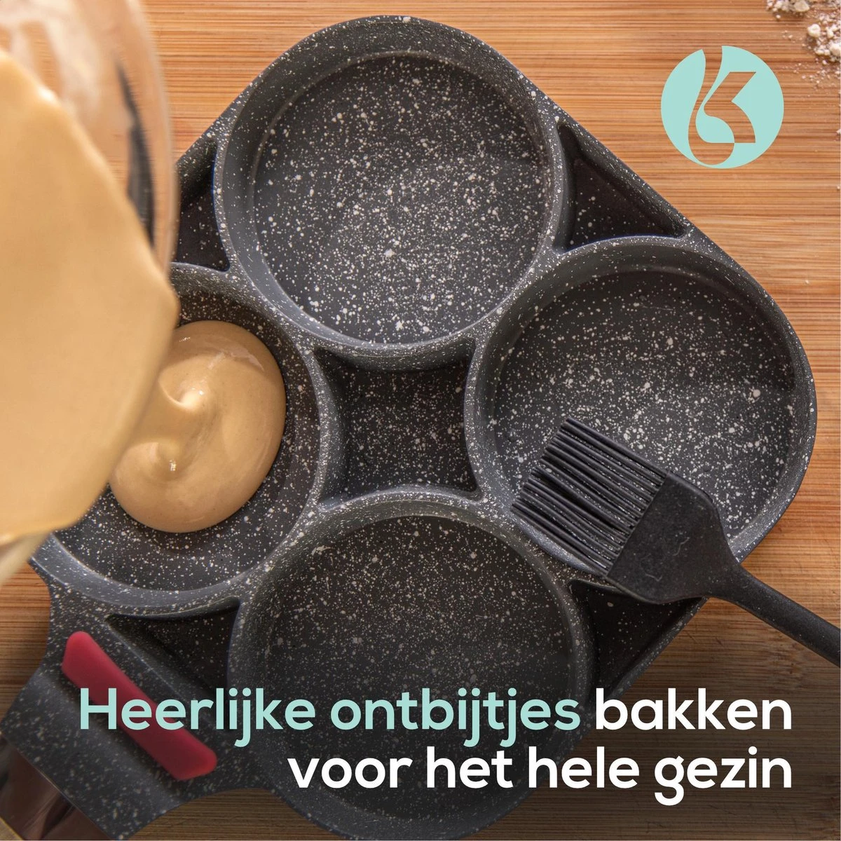 Keukenhulponline - Poêle à Omelette - Poêle à Crêpes - Poêle à Frire - Revêtement En Pierre Maifan - Convient à Toutes Les Sources De Chaleur, Y Compris L'induction - 21cm X 21cm 10 Keukenhulponline - Poêle à Omelette - Poêle à Crêpes - Poêle à Frire - Revêtement En Pierre Maifan - Convient à Toutes Les Sources De Chaleur, Y Compris L'induction - 21cm X 21cm – Image 10