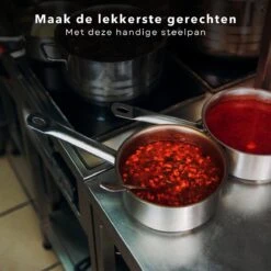 Casserole Cheqo® Aluminium - Ø 18cm - 2.5L - Couvercle Inclus - Tous Feux - Gaz, Electrique, Céramique, Induction, Halogène, Four - Passe Au Lave-Vaisselle - Sans PFOA -Cuisine Fournitures Magasin 1200x1200 480