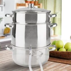 AREBOS Presse Fruits Extracteur Vapeur Presse-agrumes Cuiseur Vapeur Extracteur De Jus Ø 26cm -Cuisine Fournitures Magasin 1200x1200 491
