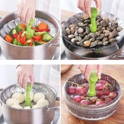 Cuiseur Vapeur En Acier Inoxydable, Cuiseur Vapeur Réglable Avec Poignée Coulissante, Pour Fruits Et Légumes, Panier Pliable, Inox, Va Au Lave-vaisselle, Nourriture Pour Bébé (14-23 Cm) -Cuisine Fournitures Magasin 1200x1200 508