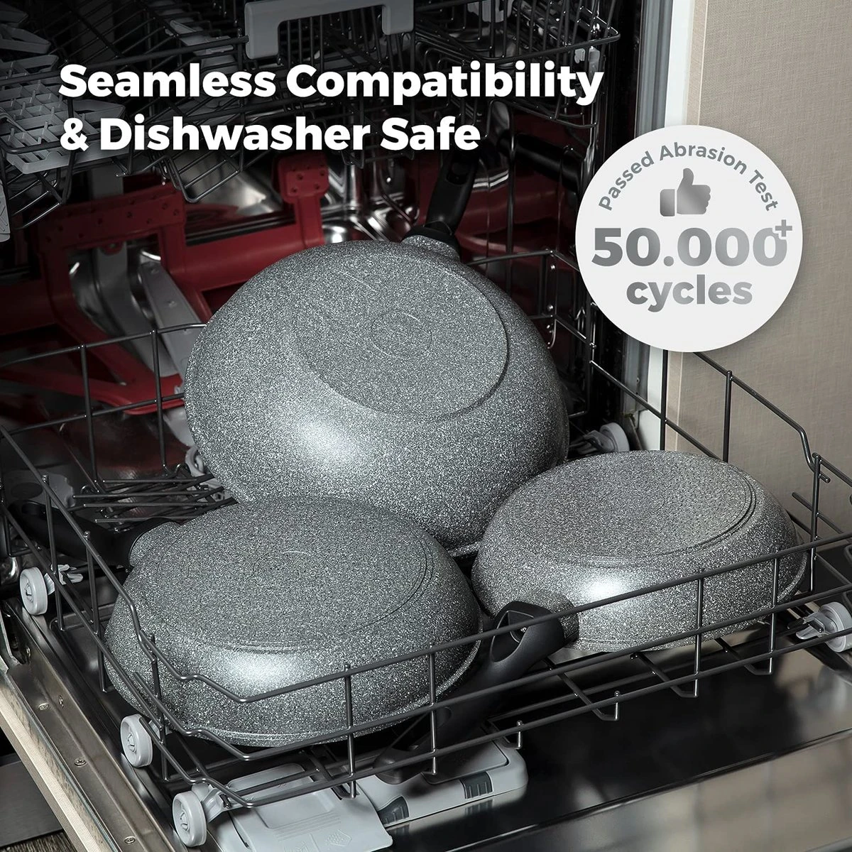 Poêle à Frire Premium Avec Revêtement Antiadhésif Korea Wok, Garantie Premium 5 Ans, Passe Au Lave-vaisselle | Convient à Toutes Les Sources De Chaleur : Induction, Gaz, électrique, Céramique Et Halogène | (wok 28cm) 2 Poêle à Frire Premium Avec Revêtement Antiadhésif Korea Wok, Garantie Premium 5 Ans, Passe Au Lave-vaisselle | Convient à Toutes Les Sources De Chaleur : Induction, Gaz, électrique, Céramique Et Halogène | (wok 28cm) – Image 2