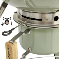 NATERIAL - Barbecue à Charbon PHOENIX BETA II - 8 Personnes - Ø 57 Cm - H. 108 Cm - Acier émaillé - Vert - Kogelbarbecue -Cuisine Fournitures Magasin 1200x1200 60