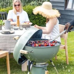 NATERIAL - Barbecue à Charbon PHOENIX BETA II - 8 Personnes - Ø 57 Cm - H. 108 Cm - Acier émaillé - Vert - Kogelbarbecue -Cuisine Fournitures Magasin 1200x1200 62