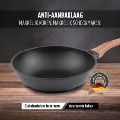 Rosmarino Black Line - Poêle Wok - Ø30cm - 100% Sans PFAS & PFOA - Fonte D'aluminium - Revêtement Minéral Antiadhésif - Poignée Ergonomique - Convient à Tous Feux & Lave-vaisselle 25 Rosmarino Black Line - Poêle Wok - Ø30cm - 100% Sans PFAS & PFOA - Fonte D'aluminium - Revêtement Minéral Antiadhésif - Poignée Ergonomique - Convient à Tous Feux & Lave-vaisselle -Cuisine Fournitures Magasin 1200x1200 694