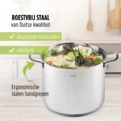 Rosmarino Pour & Cook - Casserole Avec Couvercle En Verre - Ø28cm - 100% Sans PFAS & PFOA - Acier Inoxydable 18/10 - Technologie ThermoFlow - Poignées Cool Touch - Convient à Toutes Les Sources De Chaleur & Lave-vaisselle 15 Rosmarino Pour & Cook - Casserole Avec Couvercle En Verre - Ø28cm - 100% Sans PFAS & PFOA - Acier Inoxydable 18/10 - Technologie ThermoFlow - Poignées Cool Touch - Convient à Toutes Les Sources De Chaleur & Lave-vaisselle -Cuisine Fournitures Magasin 1200x1200 723