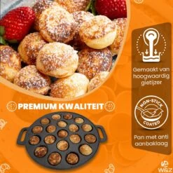 Poêle W&Z Poffertjes – Convient à Tous Les Poêles – 19 Poffertjes – Poffertjes Maker – Poffertjes Pan Induction – Poffertjes Pan Electric – Poêle En Fonte -Cuisine Fournitures Magasin 1200x1200 749