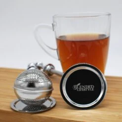 Blended Style De Vie® Passoire à Thé Avec Ressort - Set De 2 - Y Compris Les égouttoirs - Convient Aux Herbes En Vrac -Cuisine Fournitures Magasin 1200x1200 783