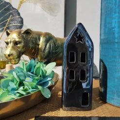 Maison En Céramique Zwart , Maison De Lumière Räder, Maison De Lumière, Petites Fenêtres, Ornements De Maison De Pain D'épice, Figures De Jardin De Maison De Jardin De Fées Pour -Cuisine Fournitures Magasin 1200x1200 804