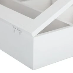 Boîte à Thé Relaxdays Bois - Boîte à Thé 7 Compartiments - Magasin De Thé - Boîte à Thé - Boîte à Thé - Boîte Blanche -Cuisine Fournitures Magasin 1200x1200 842