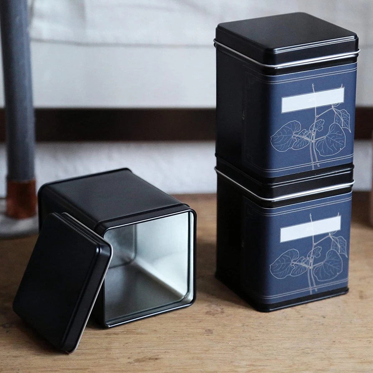 Boîte à Thé, Classique Et Carrée, 6 Pièces, Boîte De Rangement, Empilable, Y Compris 6 étiquettes Pour L'étiquetage, étanche Aux Arômes En Métal, également Idéale Comme Boîte à Farine, à Riz Ou à Biscuits 5 Boîte à Thé, Classique Et Carrée, 6 Pièces, Boîte De Rangement, Empilable, Y Compris 6 étiquettes Pour L'étiquetage, étanche Aux Arômes En Métal, également Idéale Comme Boîte à Farine, à Riz Ou à Biscuits – Image 5