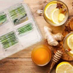 Relaxdays 8 X Boîte à Thé Transparent - Boîte à Thé 6 Compartiments - Organisateur De Sachets De Thé - Rectangle -Cuisine Fournitures Magasin 1200x1200 875