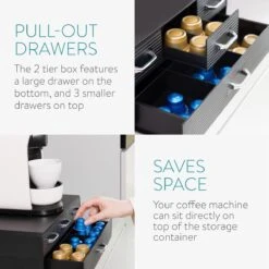 Porte-capsule Navaris Avec 4 Tiroirs - Compatible Avec Nespresso Et D'autres Marques - Support Pour Tasses à Café - Organisateur Pour Tasses Et Accessoires 8 Porte-capsule Navaris Avec 4 Tiroirs - Compatible Avec Nespresso Et D'autres Marques - Support Pour Tasses à Café - Organisateur Pour Tasses Et Accessoires -Cuisine Fournitures Magasin 1200x1200 890