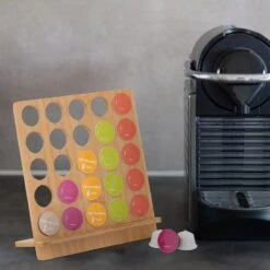 Porte-capsule Relaxdays Pour Dolce Gusto - Porte-gobelet En Bambou - Porte-gobelet à Café - Debout -Cuisine Fournitures Magasin 1200x1200 921