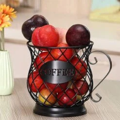 Panier à Capsules De Café, Panier Porte-café, Panier De Rangement Pour Capsules De Café, Panier à Café, Support à Dosettes De Café, Porte-capsules De Café, Pour Stocker Des Capsules De Café Et Des Fruits, Noir -Cuisine Fournitures Magasin 1200x1200 936
