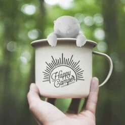 Infuseur De Passoire à Thee En Vrac En Siliconen Mignon Otter Thee Steeper Diffuseur Plateau à Thé Passoire Cuisine Outils (Grijs) -Cuisine Fournitures Magasin 1200x1200 973