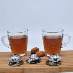 Passoire à Thé En Forme Coquille Y Compris Plaque Goutte à Goutte - Set De 3 Pièces - Oeuf De Thee Pour Le Thé En Vrac - Filtre à Thé Pour Le Thé En Vrac - Boule à Thee -Cuisine Fournitures Magasin 1200x1200 984